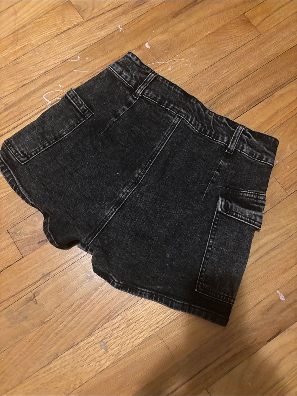 Black Jean skorts - Picture 2 of 2